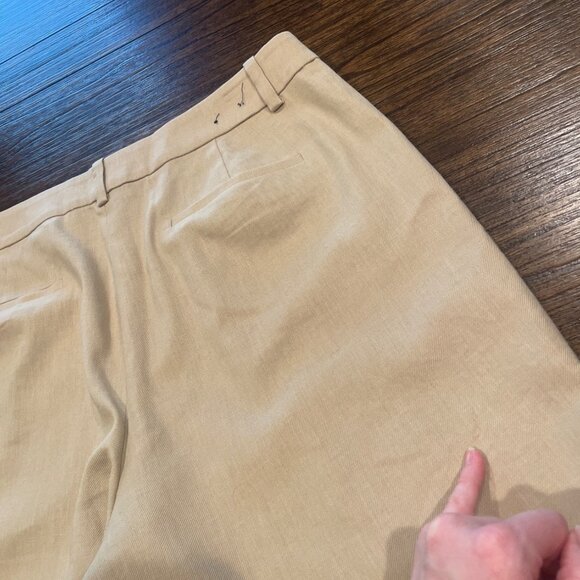 NWT Flawed J.Crew Factory Sz 12 Kallie Stretch Linen-Blend Straight Leg Pant - Picture 4 of 13